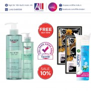 Gel rửa mặt giảm mụn loại bỏ nhờn Eucerin proacne cleansing gel 200ml TẶNG mặt nạ Sexylook (Nhập khẩu)