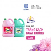 Nước Giặt Surf Trắng Sạch Ngát Hương Chai 3.6 Kg - 3.8 Kg