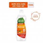 Nước rửa chén gốc thực vật Seventh Generation Clementine Zest & Lemongrass hương cam sả 750mL