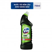Dung dịch vệ sinh nhà tắm bồn cầu VIM Zero hương chanh Xanh Chai 750ml