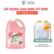 Nước rửa chén Sunlight Mềm dịu hương Bưởi Tây & Hoa Anh Đào chai 3.6kg