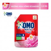 Túi Nước Giặt OMO Matic Comfort Hương Hoa Hồng Ecuador 2.0kg