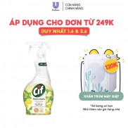 Nước Lau Bếp Cif Thiên Nhiên 500ML Chanh & Baking Soda Sạch Dầu Mỡ An Toàn