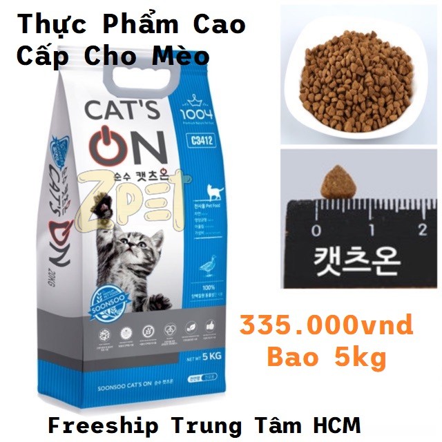 Thức ăn mèo Cat On 1kg (Túi Chân Không)