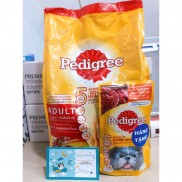 Thức ăn chó Pedigree vị thịt bò & rau củ 1,5kg tặng Pate chó