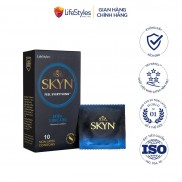 Bao cao su LifeStyles SKYN Extra Lubricated Non-latex nhiều gel bôi trơn cao cấp 10 bao