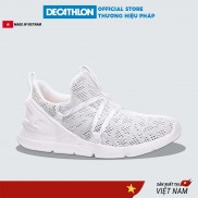 Giày đi bộ thể thao nữ DECATHLON pw 140 - trắng