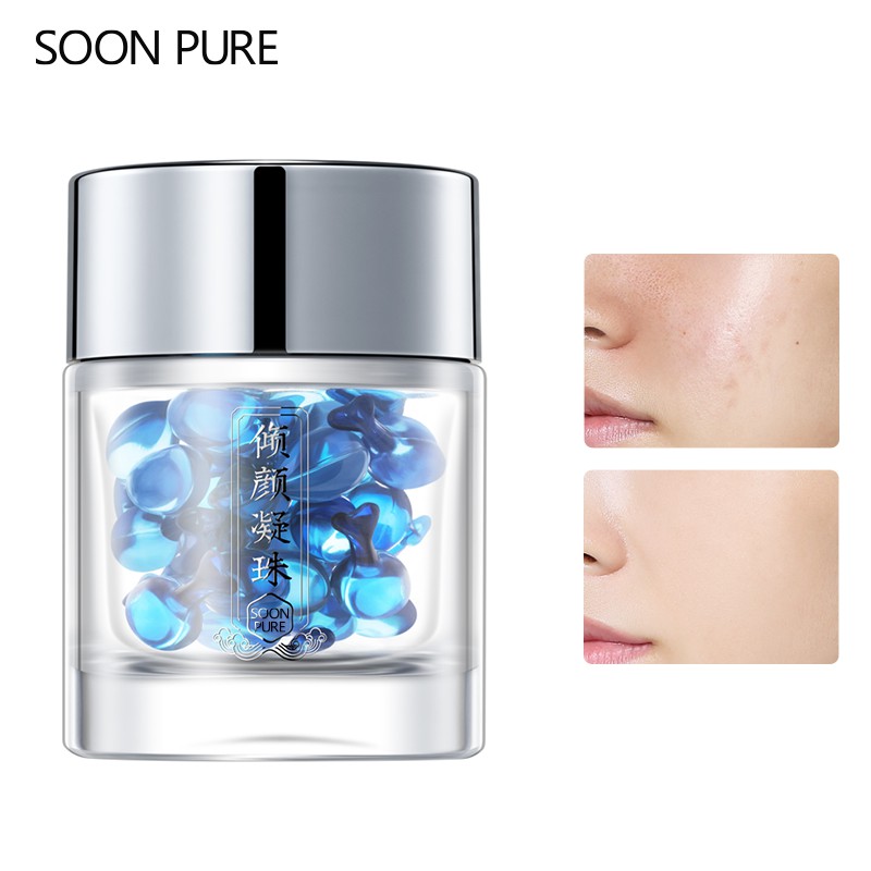 Hộp 40 viên nang tinh chất SOON PURE giúp dưỡng ẩm làm sáng da làm mờ nếp nhăn