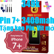 Pin iPhones 7 Plus dung lượng cao 3400mAh BISON chính hãng