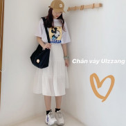 Chân váy voan 3 tầng hai màu Đen/Trắng - Dorita Boutique