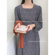 Váy hoa nhí vintage dáng dài, Đầm hoa nhí siêu Hot 2020, Váy hoa nhí - Dorita Boutique