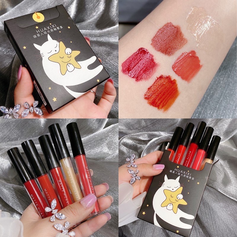 Set 5 cây son Huaxixi ( Rẻ Vô Địch)