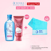 Bộ đôi làm sạch Dưỡng trắng - Sáng hồng (Tẩy trang white 230ml + Sữa rữa mặt Berry Bright 100g)
