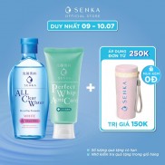Bộ đôi làm sạch Nước tẩy trang White 230ml & Sữa rửa mặt Senka Perfect Whip Acne 100g_95204
