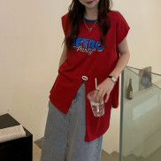 Áo Thun Nữ Cổ Tròn In Chữ Phong Cách Hàn Quốc Mới 44504