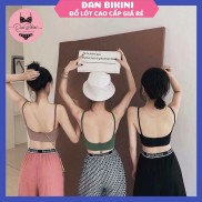 Áo Lót Nữ - Áo Bra Nữ chữ U hở lưng 2 dây không gọng nâng ngực gợi cảm co giãn mẫu BIGU