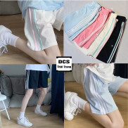 Quần SHORT SỌC Unisex Phối Màu - Quần Đùi 3 Sọc Chất Su Mịn Dầy Xưởng May DCS