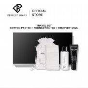 Bộ 30 miếng bông gòn + 7g kem nền + 45ml nước tẩy trang Perfect Diary