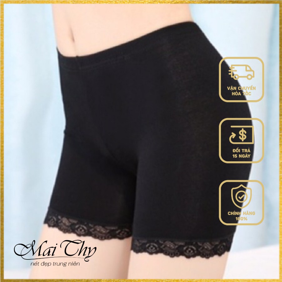 Quần Mặc Váy, Kiểu Quần Thun Cotton Pha Ren Siêu Mềm Co Giãn Hàng loại 1 Cao Cấp, Thế giới đồ lót