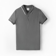 Áo polo nam Leo Vatino phối viền cổ dệt cotton cá sấu co giãn PLGV49X