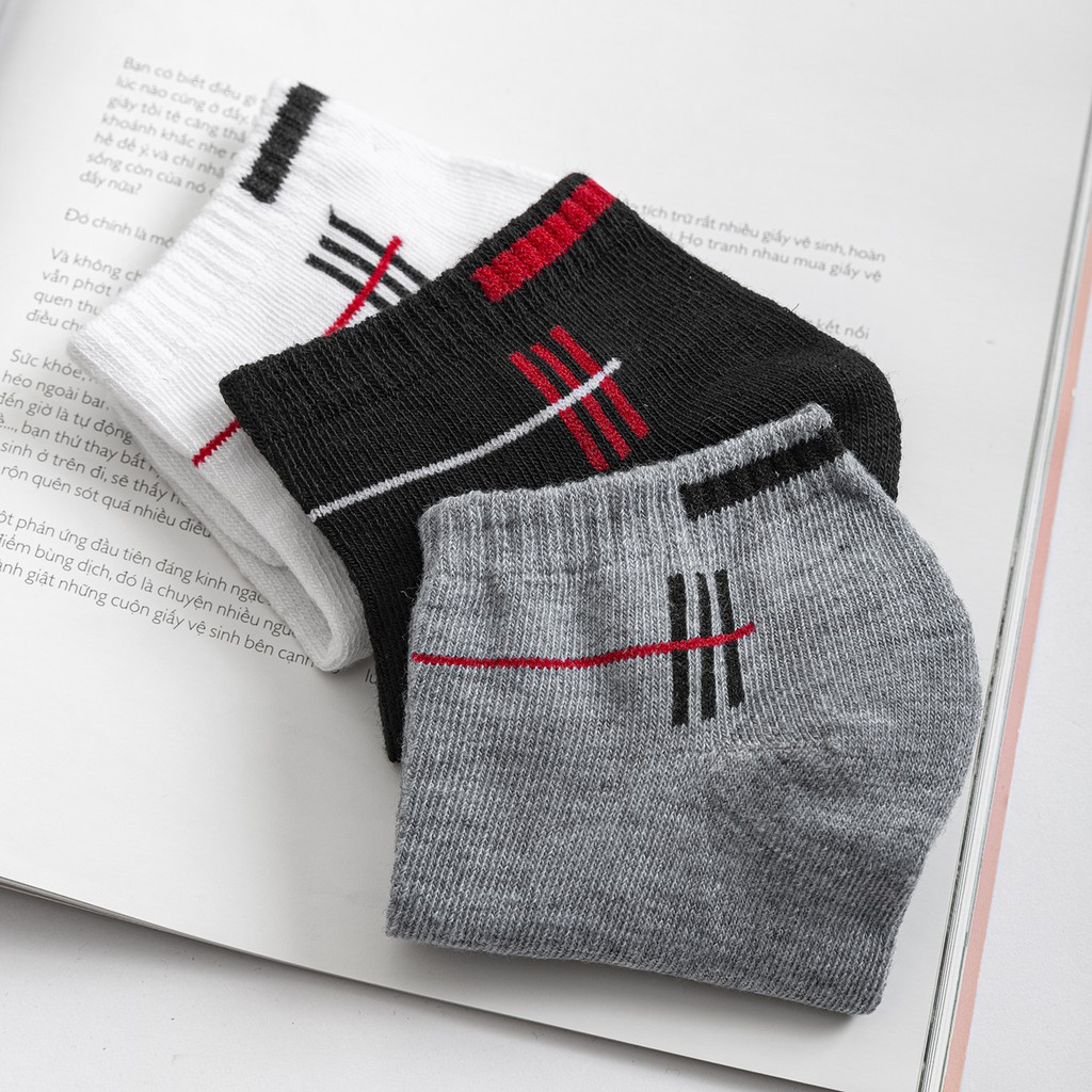 Combo 3 Đôi Tất Viền Cổ Thể Thao Năng Động Thời Trang Zero