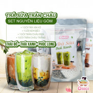 SET NGUYÊN LIỆU PHA TRÀ SỮA PHÚC LONG, THÁI XANH, THÁI ĐO (25-30 Ly) BẾP CỦA MẸ - ONICI