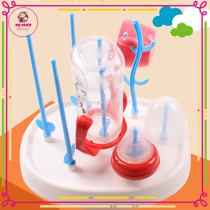 Cây úp bình sữa, núm ti siêu tiện lợi