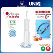Tăm Nước Cầm Tay UNIQ Smile F1 Mini Siêu Nhỏ Động Cơ Nhật Bản Cao Cấp Máy Vệ Sinh Răng Miệng Xịt Rửa Làm Sạch Kẽ Niềng