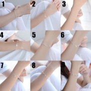 Nữ Thời Trang Tinh Tế Vòng tay mạ bạc thiết kế nhiều kiểu dáng thời trang xinh xắn cho nữ
