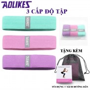 Dây kháng lực miniband tập gym, tập chân mông Aolikes AL3604 (tặng sách hướng dẫn)