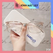 Gọng kính mắt vuông kim loại thời trang phù hợp nhiều khuôn mặt Lilyeyewearr 770
