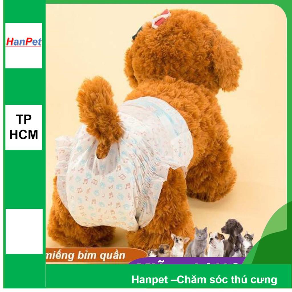 HCM- Combo 10 miếng bỉm quần dạng dán chó mèo cao cấp (kiểu bỉm quần) loại siêu thấm ĐỦ SIZE