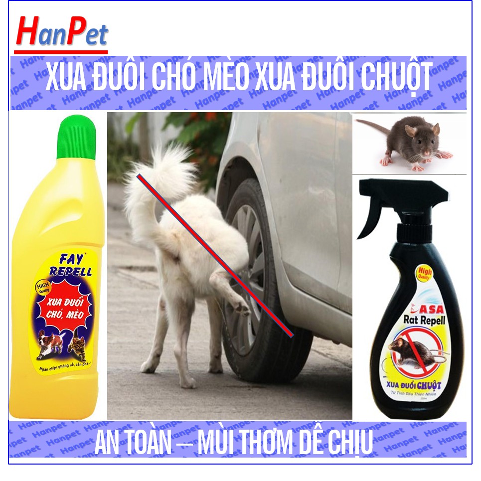 Đuổi chuột xua đuổi chó, mèo đuổi ruồi Xịt Fay Repell ngăn chó phóng uế và cắn phá đồ đạc