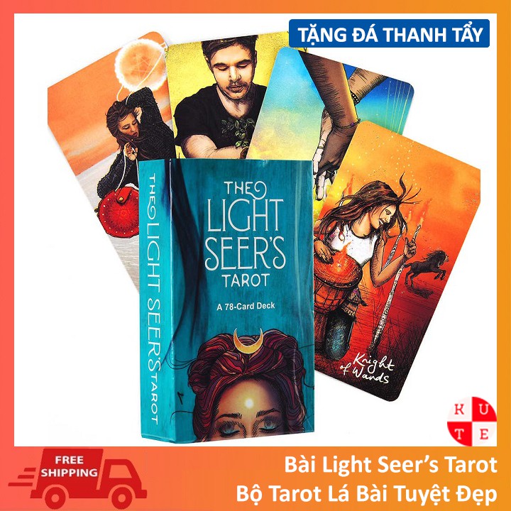 Bài Tarot Light Seer's 78 Lá Bài Tặng Link Hướng Dẫn Tiếng Việt Và Đá Thanh Tẩy