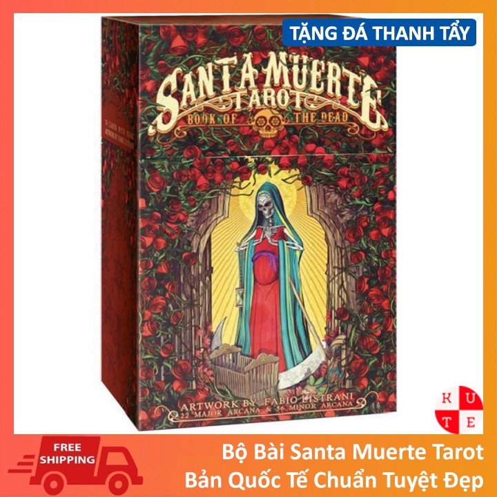 Bài Tarot Santa Muerte Tarot 78 Lá Bài Tặng File Tiếng Anh Và Đá Thanh Tẩy