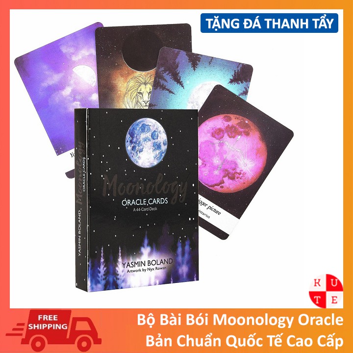 Bộ Bài Oracle Moonology 44 Lá Bài Tặng Link Tiếng Anh Và Đá Thanh Tẩy