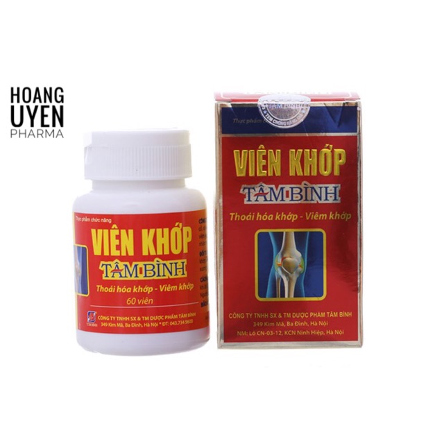 Viên khớp Tâm Bình - Hộp 60 viên