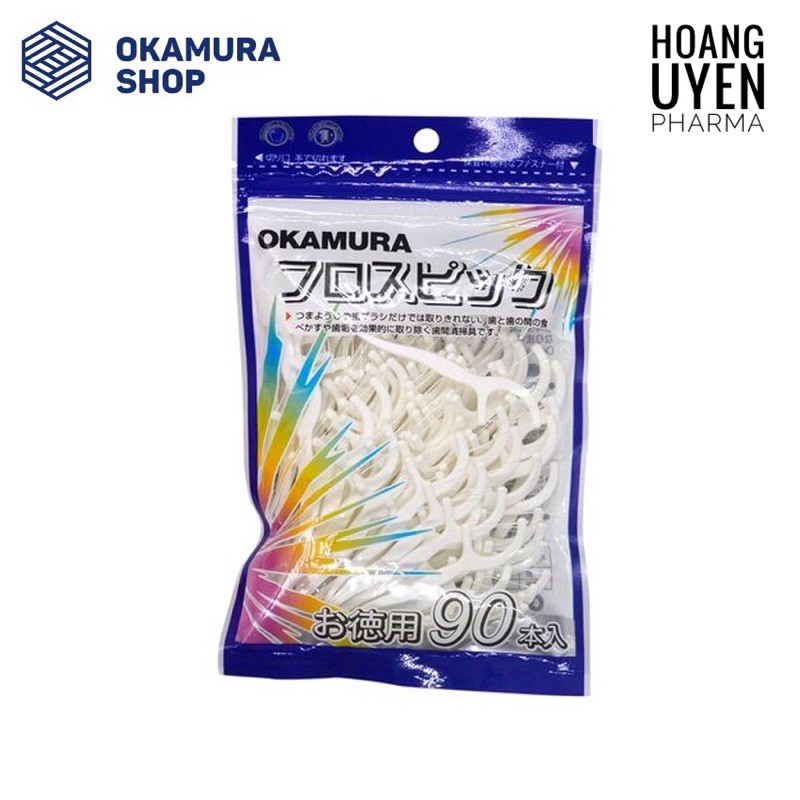 Tăm chỉ nha khoa Okamura - Gói 50/90 cây