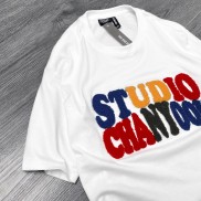 Áo thun tay lỡ Studio thêu nổi , áo phông cotton cao cấp, T shirt nam nữ unisex, MSW Town