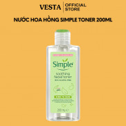 Nước Hoa Hồng Simple - Toner Simple Soothing Facial Cấp Ẩm Cân Bằng Da 200ml