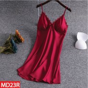  Đầm Ngủ HISEXY Lụa Satin Phối Ren Kèm Mút Ngực MD23