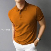 Áo COTTON POLO trơn nam - chất liệu cá sấu mềm mịn, thấm hút mồ hôi September 7th chính hãng