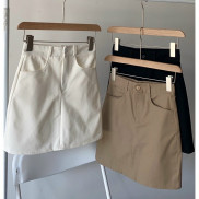 CHÂN VÁY KAKI CÓ QUẦN LÓT TRONG