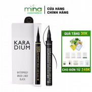 Kẻ mắt dạ siêu mảnh Karadium Waterproof Brush Liner Black chống nước