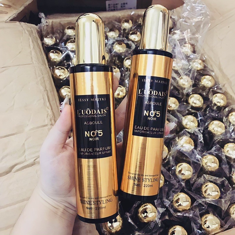 Xịt Dưỡng Tóc Mềm Mượt NO5 NOIR LOUDAIS Hương Thơm Nước Hoa Sang Chảnh Đẳng Cấp