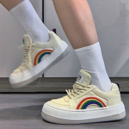 (FREESHIP - ẢNH THẬT) GIÀY THỂ THAO NỮ SNEAKER - GIÀY SNEAKER CẦU VỒNG NỮ LISA BLACKPINK