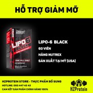 Nutrex Lipo 6 Black Fat Burner Đốt mỡ hiệu quả Giảm cân an toàn