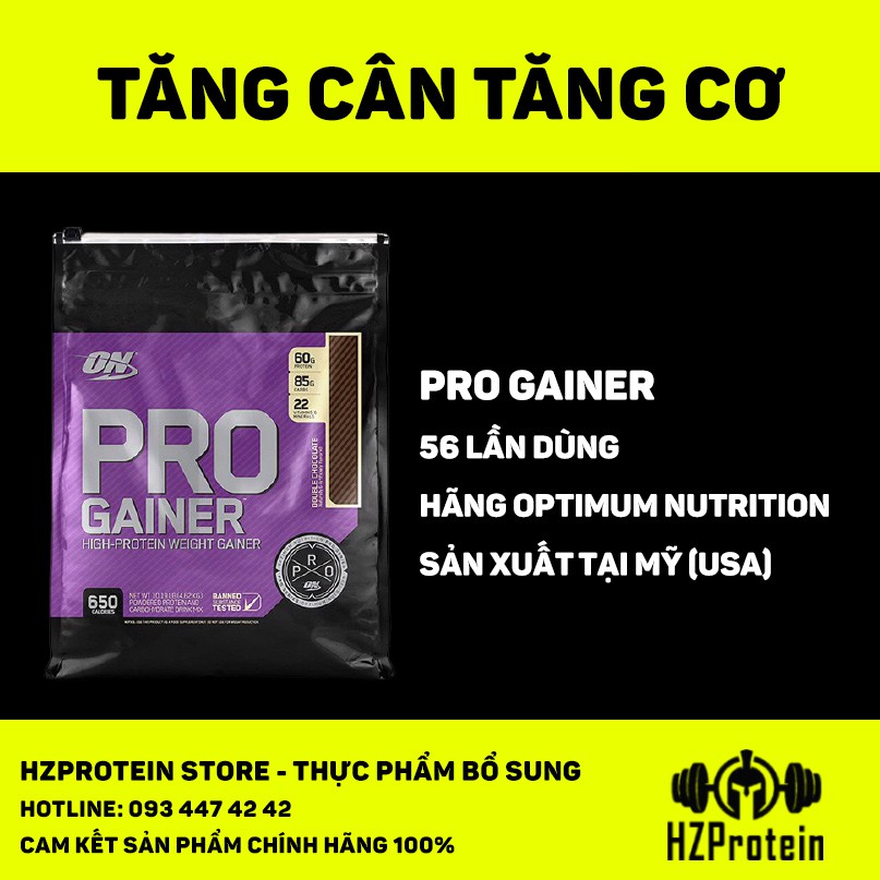 PRO GAINER - SỮA TANG CÂN TĂNG CƠ NẠC, BỔ SUNG PROTEIN, CARB VÀ VITAMIN, BỮA ĂN PHỤ TIỆN LỢI (10 lbs)