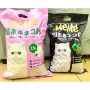 Cát Vệ Sinh, Khử Mùi, Vón Tốt Cho Chó Mèo Thế Hệ Mới MeMe 15L - Maly Petshop