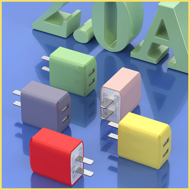 Củ Sạc Nhanh 2 Cổng Usb Tương Thích Hầu Hết Điện Thoại/ Máy Tính Bảng